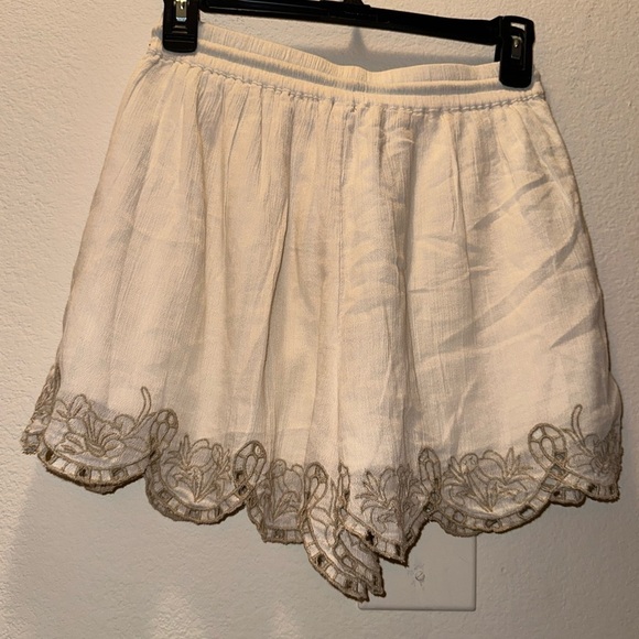 NWT American eagle cream boho beach drawstring shorts S summer vacation - Picture 7 of 7